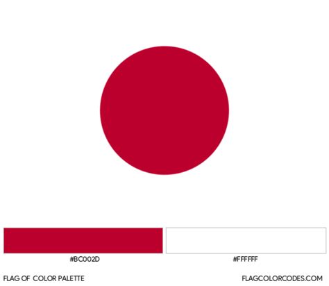 japan flag colors rgb